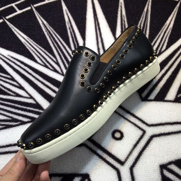 16AW クリスチャン ルブタンコピー スリッポン Christian Louboutin ☆Pik Boat Flat Python Clark 3150443B002